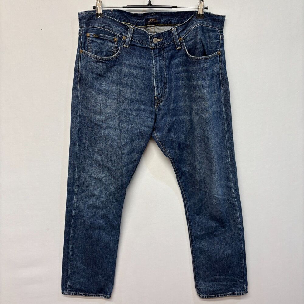 Polo Ralph Lauren Men The Hampton Relaxed Straight Jeans Size 35x32 Denim C031 3
